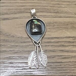 Blackjack Shadowbox Sterling Pendant
